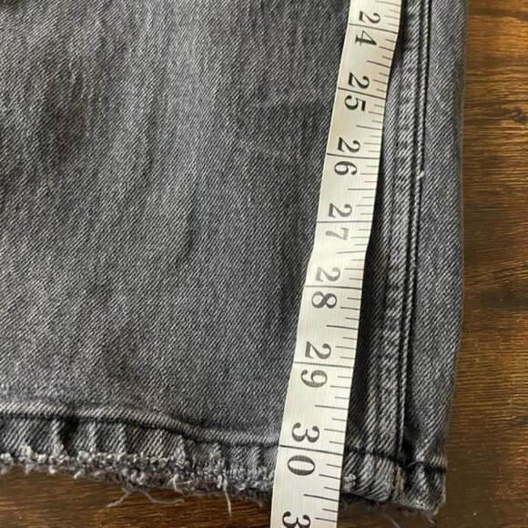 Abercrombie & Fitch Ultra High Rise 90s Straight Jean washed black size 29 - Picture 10 of 12